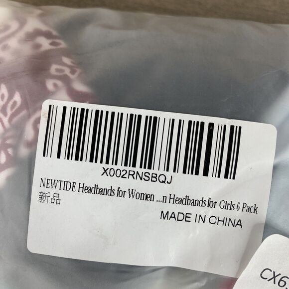 6 Pack Women Elastic Flower Printed Turban Head Wrap Headband Twisted Hair Band - Picture 7 of 12